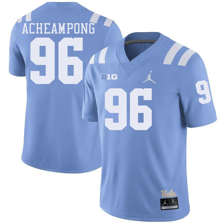 Men #96 Collins Acheampong Big 10 Conference College Football Jerseys Stitched-Power Blue